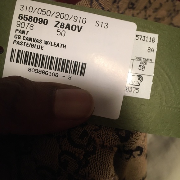 Gucci canvas pants. Size 50 (XL). New and unworn. Authentic. Still tagged. - Picture 7 of 10